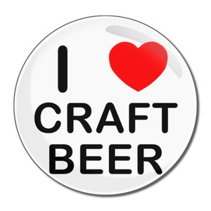 I Love Craft Beer - Round Compact Mirror I Love Craft Beer - Round Compact Mirror
