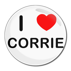 I Love Corrie - Round Compact Mirror