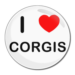 I Love Corgis - Round Compact Mirror I Love Corgis - Round Compact Mirror