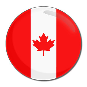 Canada Flag - Round Compact Mirror Canada Flag - Round Compact Mirror