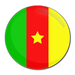 Cameroon Flag - Round Compact Mirror Cameroon Flag - Round Compact Mirror