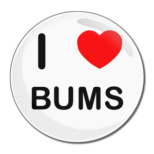 I Love Bums - Round Compact Mirror