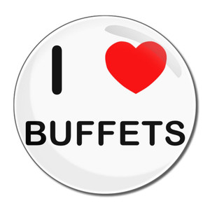 I Love Buffets - Round Compact Mirror