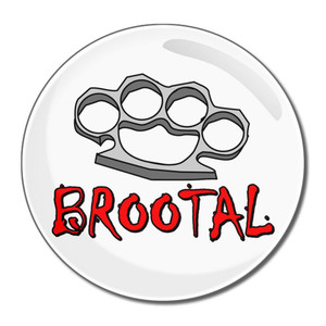 Br00tal Knuckleduster - Round Compact Mirror