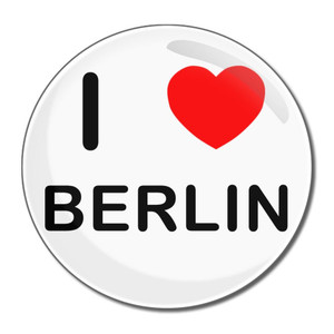 I Love Berlin - Round Compact Mirror I Love Berlin - Round Compact Mirror