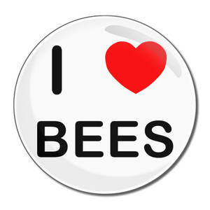 I Love Bees - Round Compact Mirror I Love Bees - Round Compact Mirror