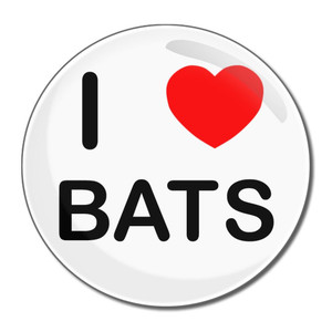I Love Bats - Round Compact Mirror I Love Bats - Round Compact Mirror