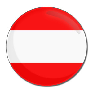 Austria Flag - Round Compact Mirror Austria Flag - Round Compact Mirror