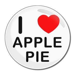 I Love Apple Pie - Round Compact Mirror I Love Apple Pie - Round Compact Mirror