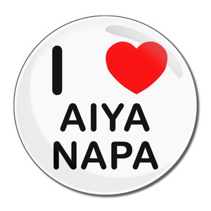 I Love Aiya Napa - Round Compact Mirror