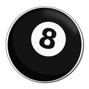 8 Ball - Round Compact Mirror