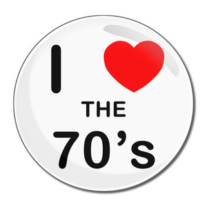 I Love The 70's - Round Compact Mirror I Love The 70's - Round Compact Mirror