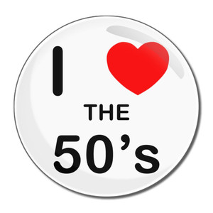 I Love The 50's - Round Compact Mirror I Love The 50's - Round Compact Mirror