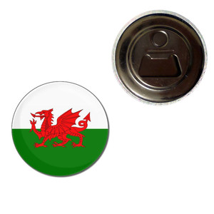 Wales Flag - Fridge Magnet Bottle Opener