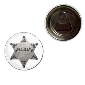 Sheriff Badge - Fridge Magnet Bottle Opener Sheriff Badge - Fridge Magnet Bottle Opener