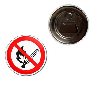 No Naked Flames - Fridge Magnet Bottle Opener No Naked Flames - Fridge Magnet Bottle Opener