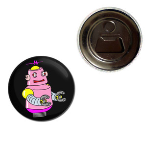 Black Girl Robot - Fridge Magnet Bottle Opener Black Girl Robot - Fridge Magnet Bottle Opener