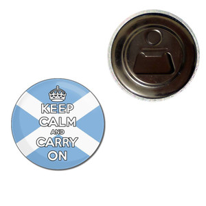 Scotland Flag Keep Calm and Carry On - Fridge Magnet Bottle Opener Scotland Flag Keep Calm and Carry On - Fridge Magnet Bottle Opener
