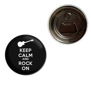 Keep Calm and Rock On - Fridge Magnet Bottle Opener Keep Calm and Rock On - Fridge Magnet Bottle Opener