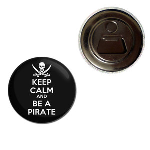 Keep Calm and Be A Pirate - Fridge Magnet Bottle Opener Keep Calm and Be A Pirate - Fridge Magnet Bottle Opener