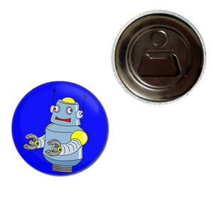 Blue Boy Robot - Fridge Magnet Bottle Opener Blue Boy Robot - Fridge Magnet Bottle Opener