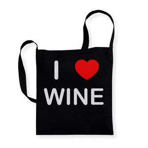 I Love Wine - Cotton Sling Bag