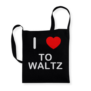 I Love To Waltz - Cotton Sling Bag
