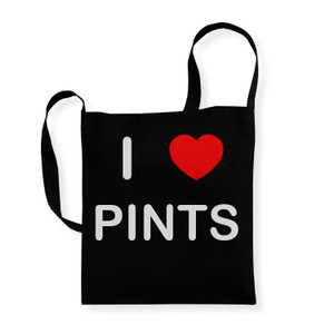 I Love Pints - Cotton Sling Bag I Love Pints - Cotton Sling Bag