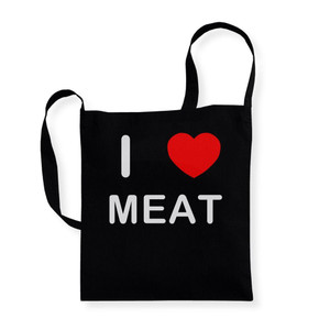 I Love Meat - Cotton Sling Bag I Love Meat - Cotton Sling Bag