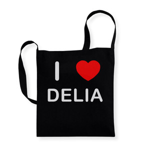 I Love Delia - Cotton Sling Bag
