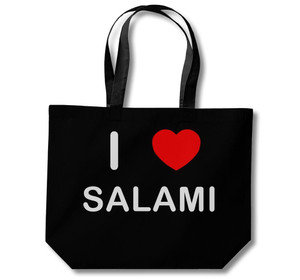 I Love Salami - Cotton Shopping Bag I Love Salami - Cotton Shopping Bag