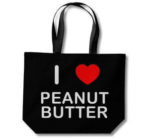 I Love Peanut Butter - Cotton Shopping Bag