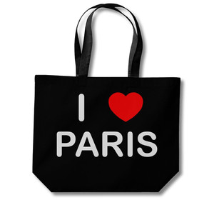 I Love Paris - Cotton Shopping Bag I Love Paris - Cotton Shopping Bag