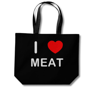 I Love Meat - Cotton Shopping Bag