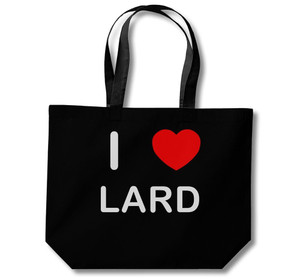 I Love Lard - Cotton Shopping Bag I Love Lard - Cotton Shopping Bag
