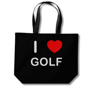 I Love Golf - Cotton Shopping Bag