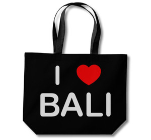 I Love Bali - Cotton Shopping Bag I Love Bali - Cotton Shopping Bag