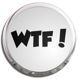 WTF! What The Fuck - Fridge Magnet Memo Clip WTF! What The Fuck - Fridge Magnet Memo Clip
