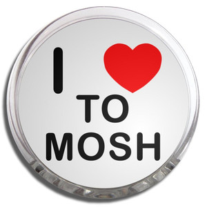 I Love To Mosh - Fridge Magnet Memo Clip I Love To Mosh - Fridge Magnet Memo Clip