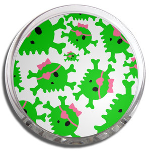 Skull Bow Pattern 2 - Fridge Magnet Memo Clip