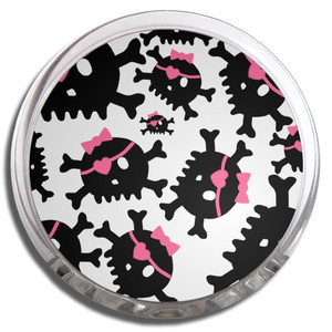 Skull Bow Pattern - Fridge Magnet Memo Clip