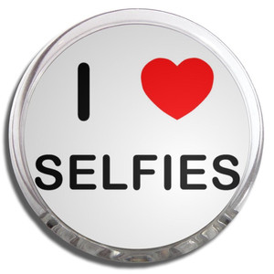 I love Selfies - Fridge Magnet Memo Clip I love Selfies - Fridge Magnet Memo Clip