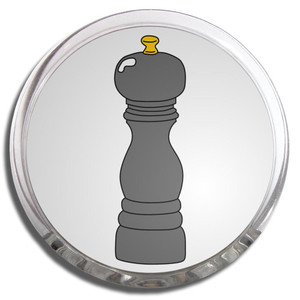 Pepper Grinder - Fridge Magnet Memo Clip