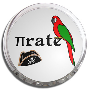 Pi Rate - Fridge Magnet Memo Clip Pi Rate - Fridge Magnet Memo Clip