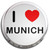 I Love Munich - Fridge Magnet Memo Clip