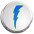 Lightning Bolt Blue - Fridge Magnet Memo Clip