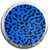 Blue Leopard Print - Fridge Magnet Memo Clip