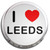 I Love Leeds - Fridge Magnet Memo Clip