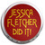 Jessica Fletcher Did It - Fridge Magnet Memo Clip