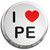I Love PE - Fridge Magnet Memo Clip